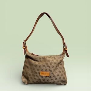 Dooney Bourke Signature Monogram Canvas Shoulder
